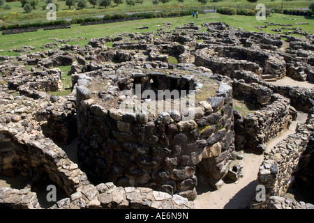 Nuraghe Su Nuraxi Sardinien Stockfoto