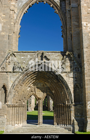 Elgin Cathedral West Eingang Moray Grampian Region Schottland Stockfoto