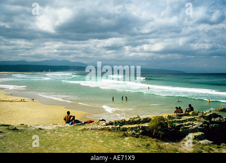 Strand des Indischen Ozeans in Plettenberg Bay, Western Cape, Südafrika Stockfoto