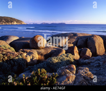 Granitblöcke an Whisky Bay Wilsons Promontory National Park Victoria Australia Stockfoto