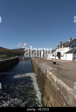 Pepper Pot Leuchtturm Corpach Caledonian Canal Stockfoto