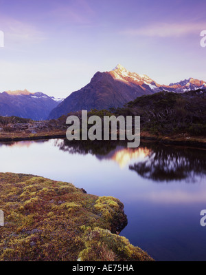 Mt-Christina aus Key Summit Tarn Fjordland National Park Südinsel Neuseeland Stockfoto