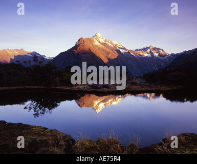 Mt-Christina aus Key Summit Tarn Fjordland National Park Südinsel Neuseeland Stockfoto