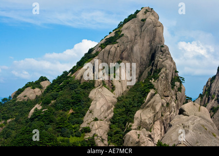 Huangshan Mountain Peak China Stockfoto