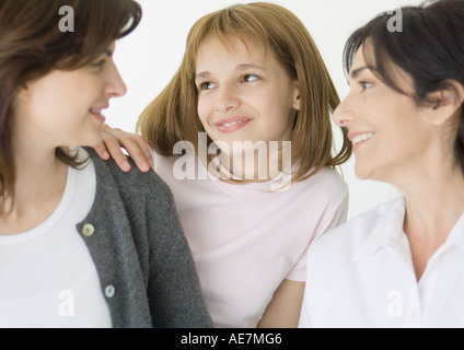 Drei Generationen von Frauen Stockfoto