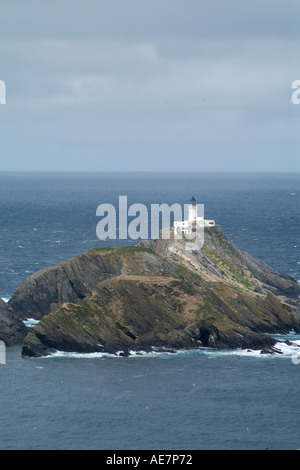 dh Herma Ness UNST SHETLAND Muckle Flugga Leuchtturm Britains und Shetlands hermaness scotland rockt die nördlichen Inseln großbritanniens Stockfoto