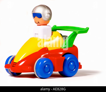 Spielzeug-Rennwagen mit Fahrer. Bild von Patrick Steel patricksteel Stockfoto