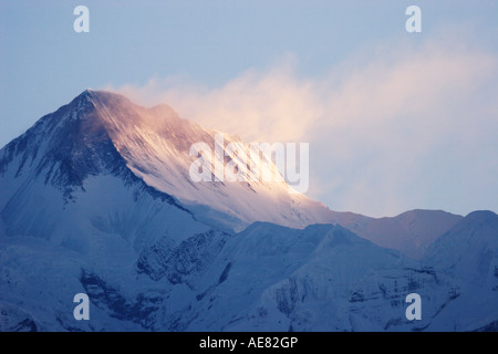 Annapurna II 7937 m von Sarangkot Nepal aus gesehen Stockfoto