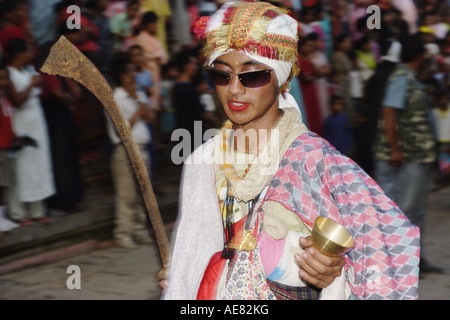 GAI Jatra Festival Kathmandu-Nepal Stockfoto