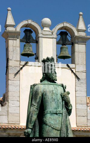 Pedro 1 in Praca 5 de Outubro, Cascais, in der Nähe von Lissabon, Portugal. Stockfoto