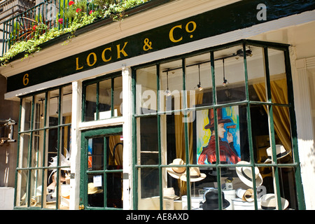 Sperre und Co den berühmten Hut Entscheidungsträger in London England Stockfoto