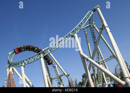 Koloss Achterbahn im Thorpe Park, in der Nähe von London, Vereinigtes Königreich Stockfoto