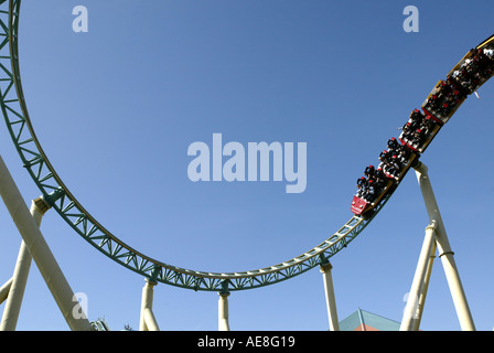 Koloss Achterbahn im Thorpe Park, in der Nähe von London, Vereinigtes Königreich Stockfoto