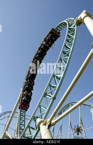 Koloss Achterbahn im Thorpe Park, in der Nähe von London, Vereinigtes Königreich Stockfoto