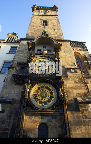 Astronomische Uhr altes Rathaus Prag Stockfoto