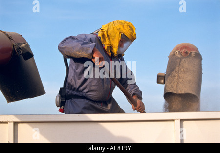 Arbeiter in Schutzkleidung, Tasmanien, Australien Stockfoto