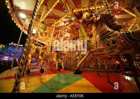 Karussell am Goose Fair, Nottingham Stockfoto