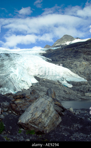 Worthington Gletscher entlang der Richardson Highway-Alaska Stockfoto