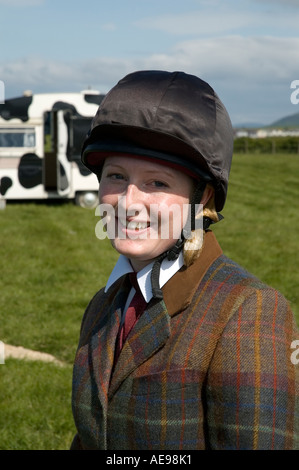 Reiterin in Zentral- und West Fife jährliche Agricultural Show Juni 2006 Stockfoto