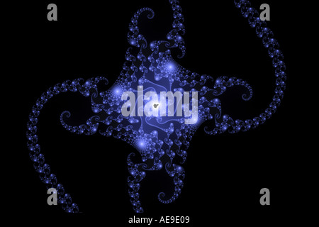 Abstrakte Computer generierte Fraktale Stockfoto