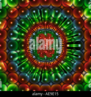 Abstrakte Computer generierte Fraktale Stockfoto