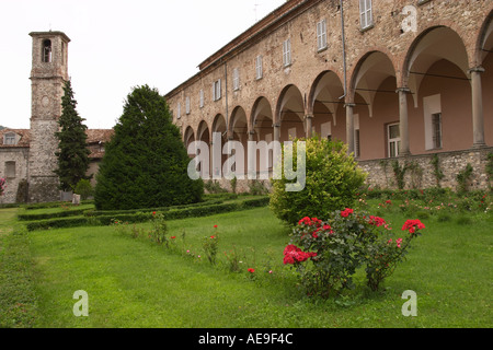 San Colombano Abtei Valtrebbia Italien Stockfoto