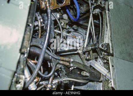 Der Motor der Kawasaki Ki-100 Typ 5 Imperiale japanische Kämpfer in RAF St. Athan Nahaufnahme Stockfoto