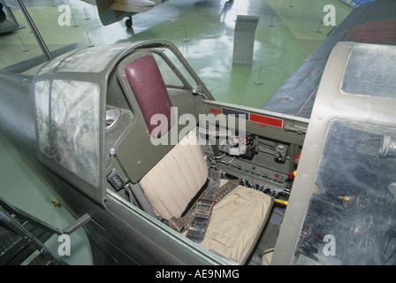 Das Cockpit der Kawasaki Ki-100 Typ 5 Imperiale japanische Armee Kämpfer Stockfoto