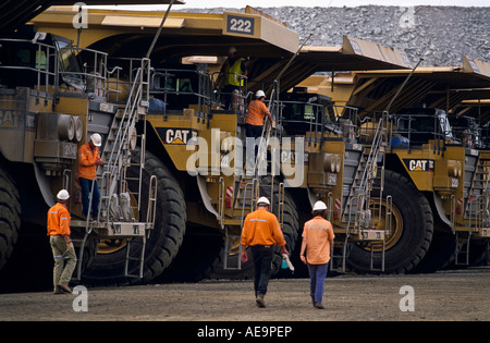 Ore LKW-Fahrer, Australien Stockfoto