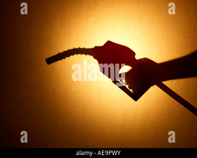 Gas-Düse hand Stockfoto