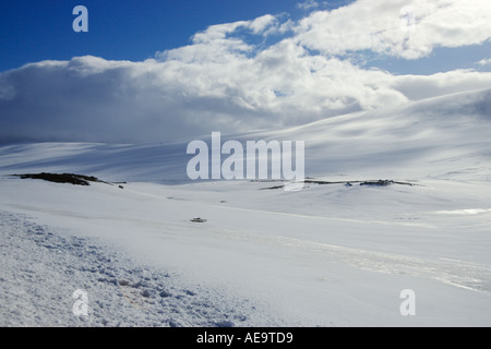 Landschaft am Polarkreis auf der Autobahn E6-Norwegen Stockfoto