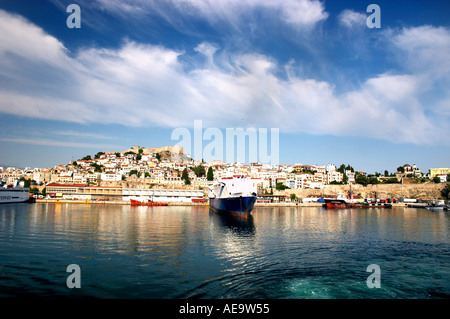 Hafen von Kavala Mazedonien Griechenland Stockfoto