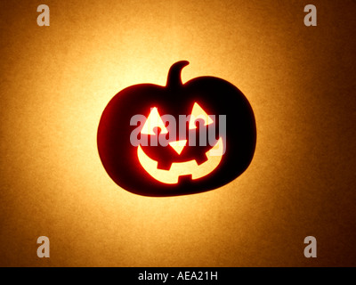 Jack o Lantern Kürbis Stockfoto