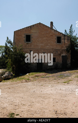 Alte Gebäude in Beit Lehem Haglilit Israel Templer Stockfoto