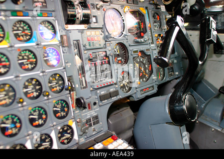 Co-Pilot steuert im Concorde keine Property-release Stockfoto