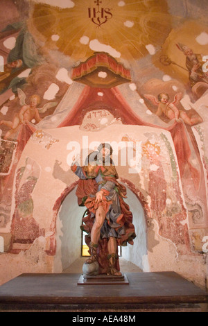 Innen Mali Grad, Kamnik, Slowenien. Stockfoto