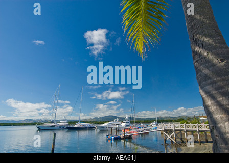 Fidschi Inseln NADI Port Hafen Hafen Southsea Südsee Pazifik Segeln Segel Boot Schiff Versand Sport Spaß Freizeit Urlaub Stockfoto