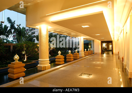 Eingang zum grand Hotel in Bangkok Thailand Stockfoto