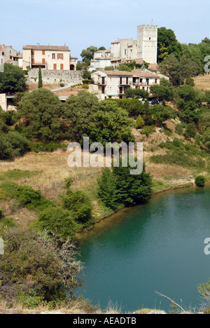 Dorf von Esparron De Verdon, Provence, Frankreich. Stockfoto