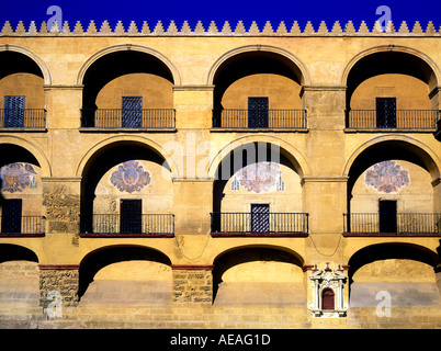 Córdoba Teil der Moschee Wand Detail Andalusien Spanien Stockfoto