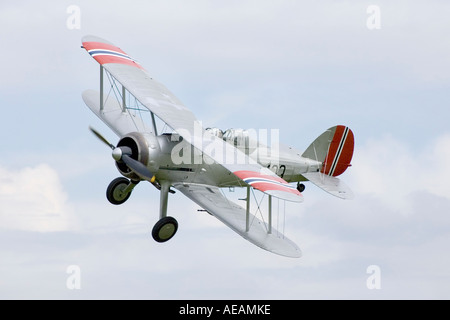 Gloster Gladiator 1930 s RAF Kämpfer Stockfoto