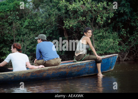 Bootsfahrt - Amazonas-Becken, Rurrenabaque, Beni, Bolivien Stockfoto