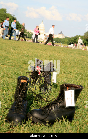 Stimmen des lebendigen, Stille der Toten - Washington DC, USA Stockfoto