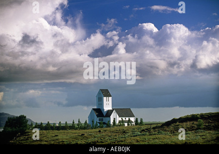 Island Skaholt historische Kirche Stockfoto