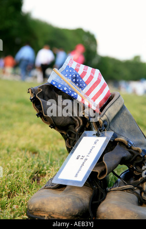 Stimmen des lebendigen, Stille der Toten - Washington DC, USA Stockfoto