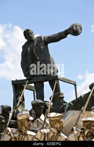 Bela Kun Memorial, Szobor (Statue) Park, Budapest, Ungarn Stockfoto