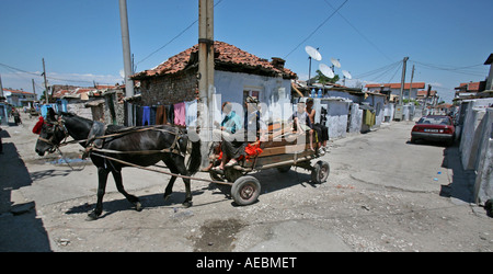 1 Million Zigeuner Leben in Bulgarien, die sie von ethnischen Bulgaren in allen Teilen der Gesellschaft diskriminiert werden Stockfoto