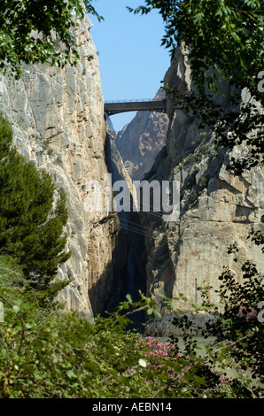 Garganta oder Desfiladero de Los Gaitanes, Provinz Málaga, Spanien Stockfoto