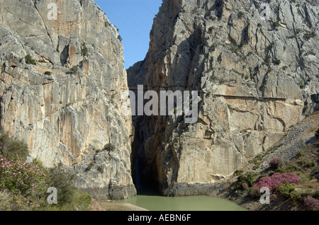 Garganta oder Desfiladero de Los Gaitanes, Provinz Málaga, Spanien Stockfoto