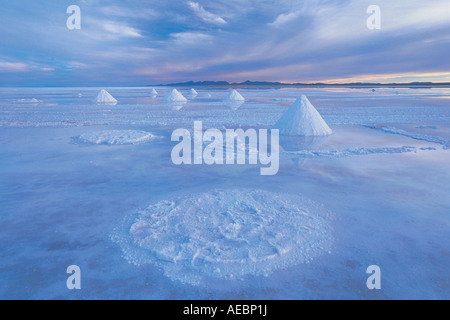 Salinen Salar de Uyuni, Bolivien Stockfoto